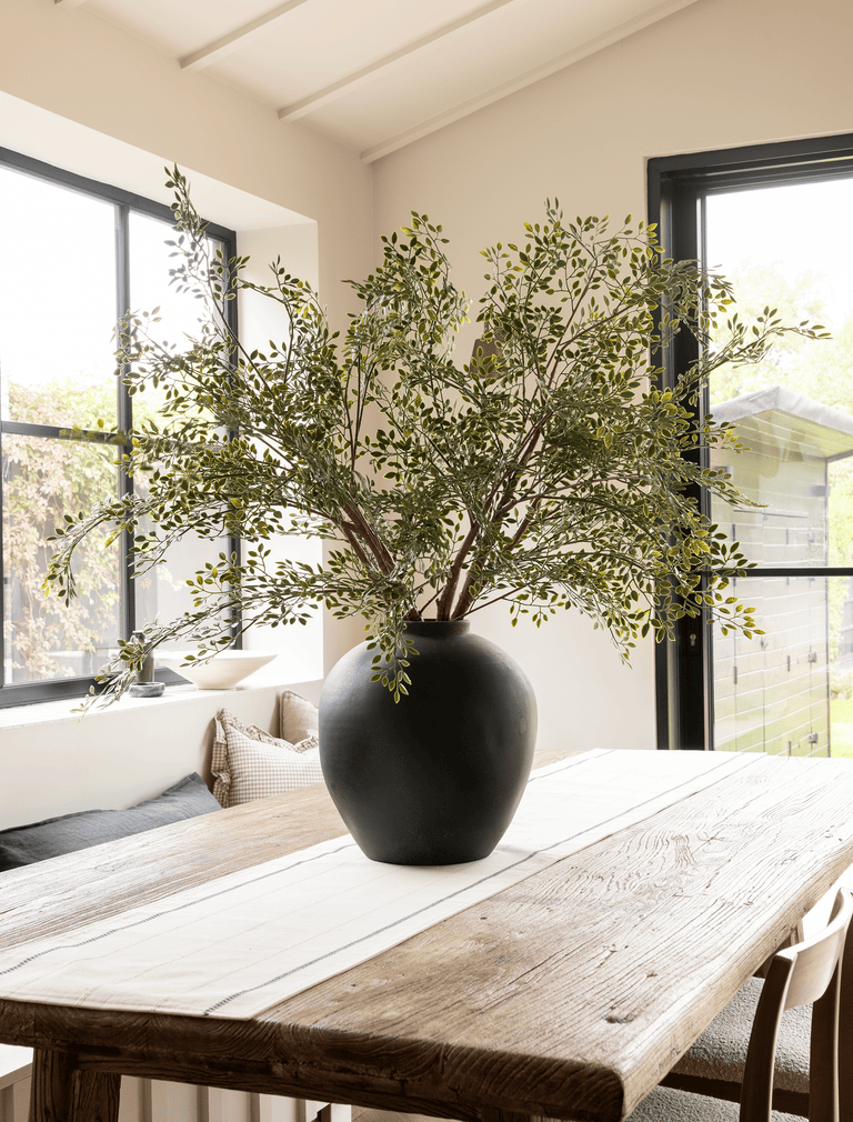 Faux Oversized Ruscus Branch (2 Branches)
