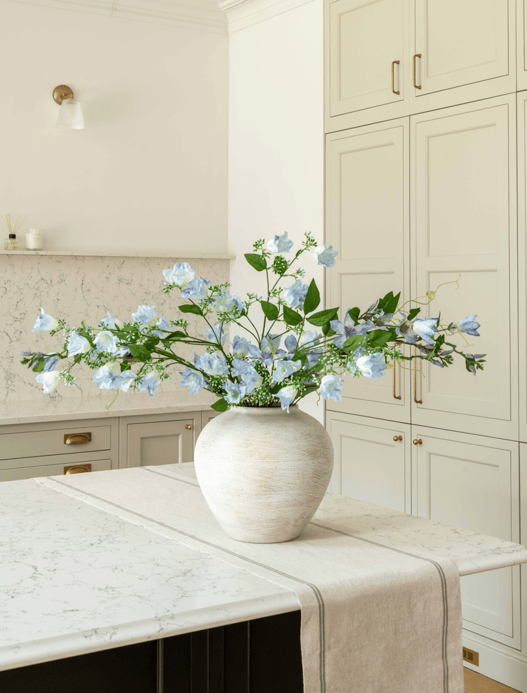 Faux Arrangement - Bell Flower & Clematis Blue