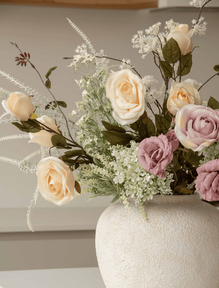 Faux Arrangement - Blush Rose