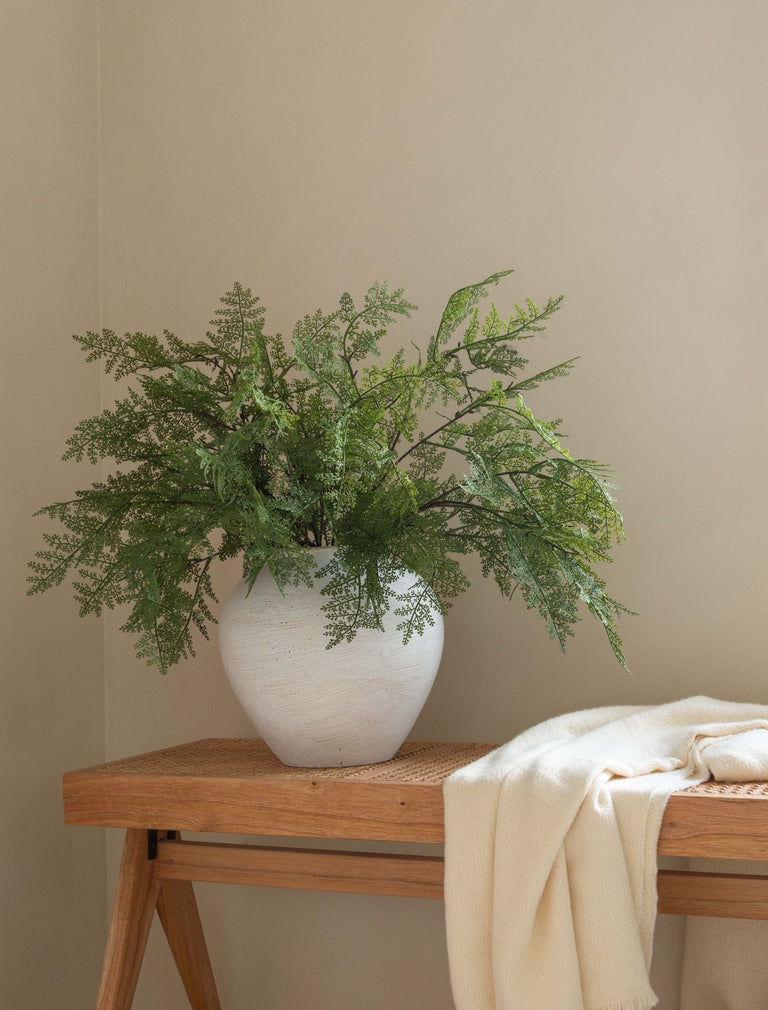 Faux Arrangement - Winter Fern Stems (5 Stems)