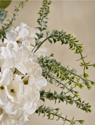 Faux Arrangement - Eucalyptus & White Hydrangea