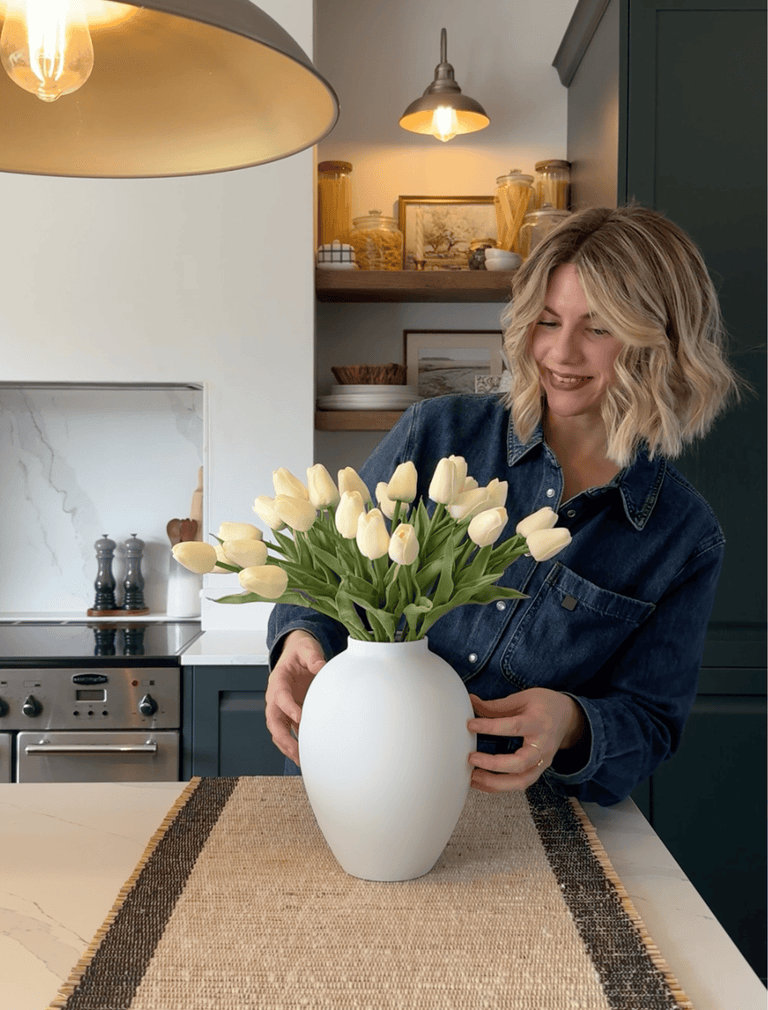 Faux Tulip - Ivory (25 Stems)