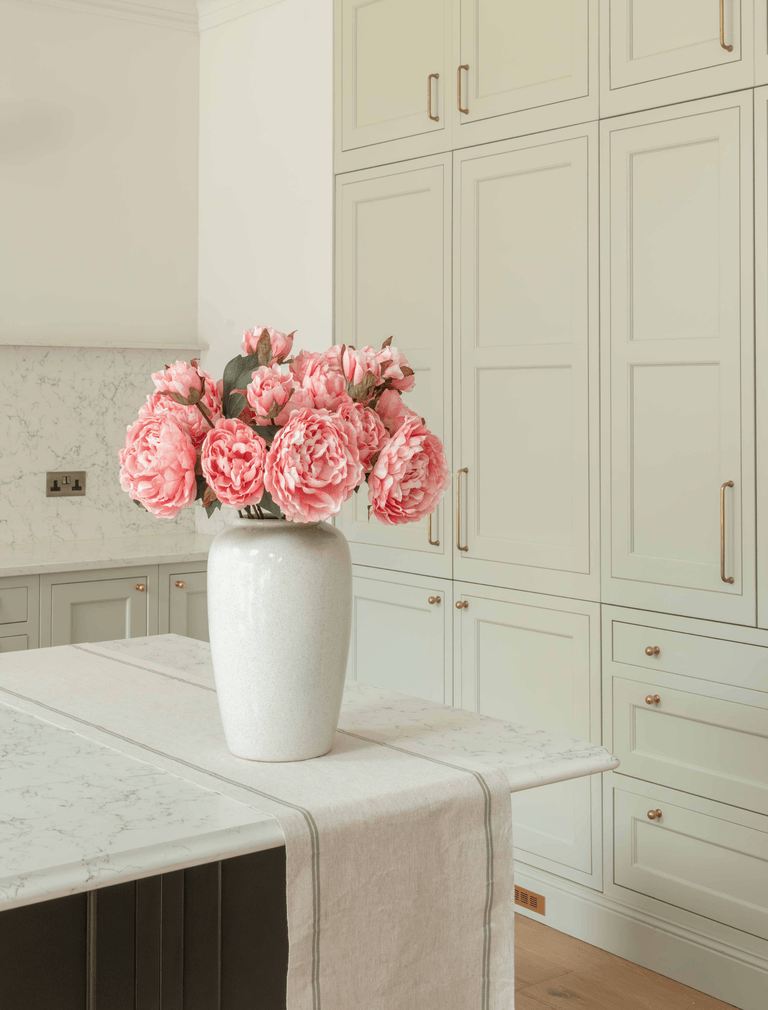 Faux Peony Arrangement - Pink (6 Stems)