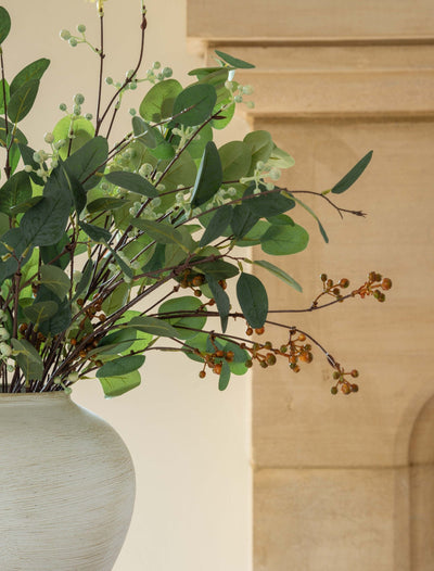 Faux Arrangement - Eucalyptus and Neutral Berry