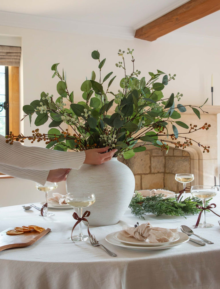 Faux Arrangement - Eucalyptus and Neutral Berry