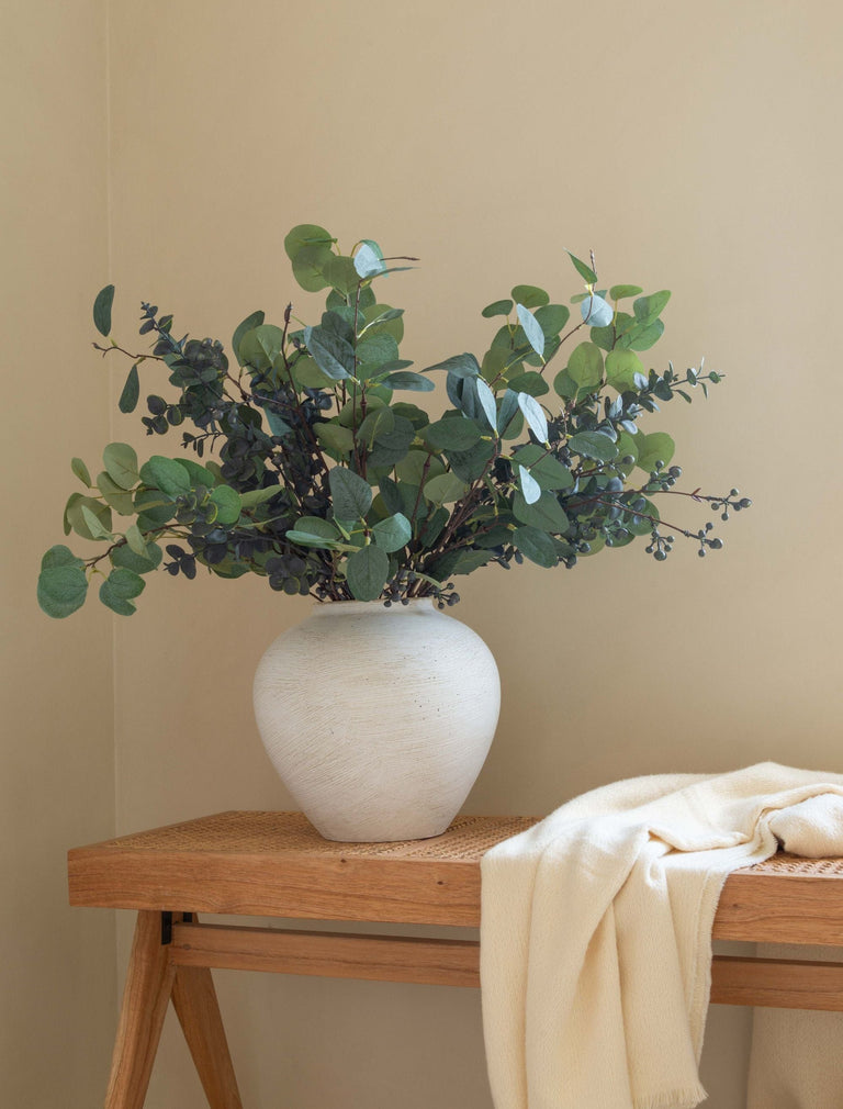 Faux Arrangement - Eucalyptus and Blue Berry