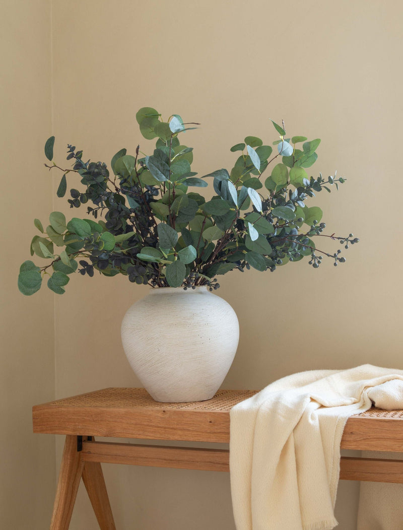 Faux Arrangement - Eucalyptus and Blue Berry