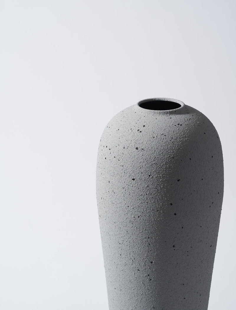 Tall Lola Vase - Speckled Grey