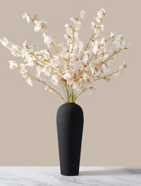 Tall Lola Vase - Textured Black