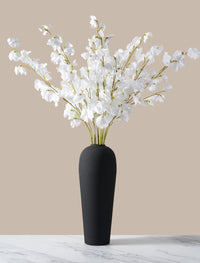 Tall Lola Vase - Textured Black