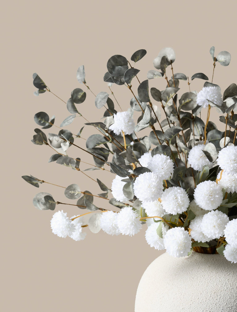 Faux Arrangement - White & Green