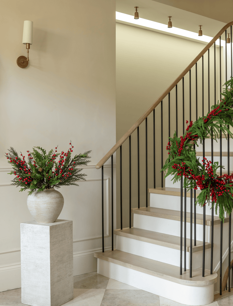 Faux Arrangement - Winter Fern & Red Berry