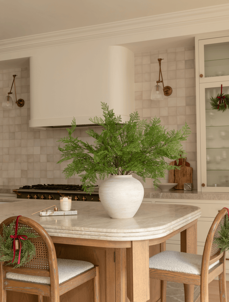 Faux Arrangement - Winter Fern Stems (5 Stems)