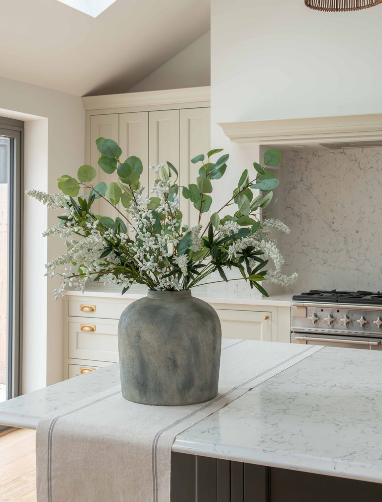 Faux Arrangement - Eucalyptus and White Stem