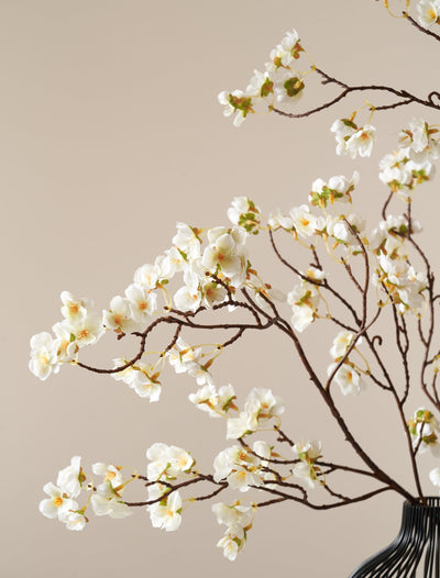 Faux Blossom - White (3 Stems)