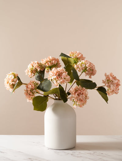 Faux Mini Hydrangea Bouquet - Blush