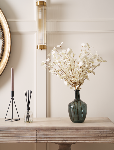 Faux Eucalyptus - Ivory (5 Stems)