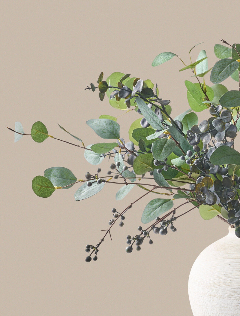 Faux Arrangement - Eucalyptus and Blue Berry