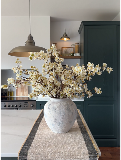 Faux Blossom - White (6 Stems)