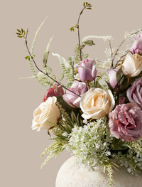 Faux Spring Arrangement - Blush Rose