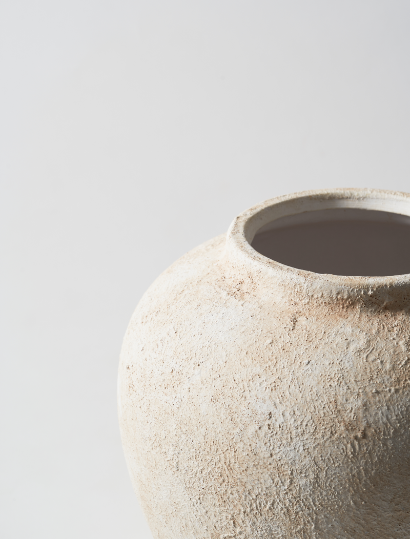 Naomi Ceramic Vase - Beige