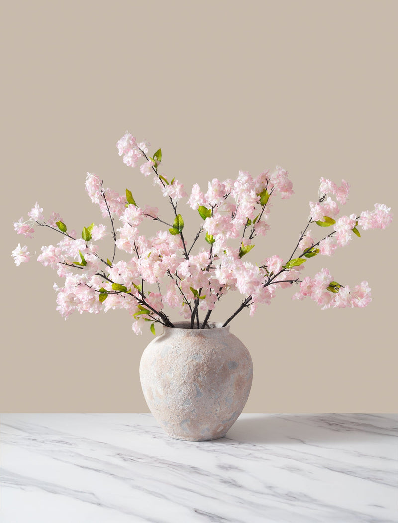 Tall Faux Cherry Blossom - Pink (6 Stems)