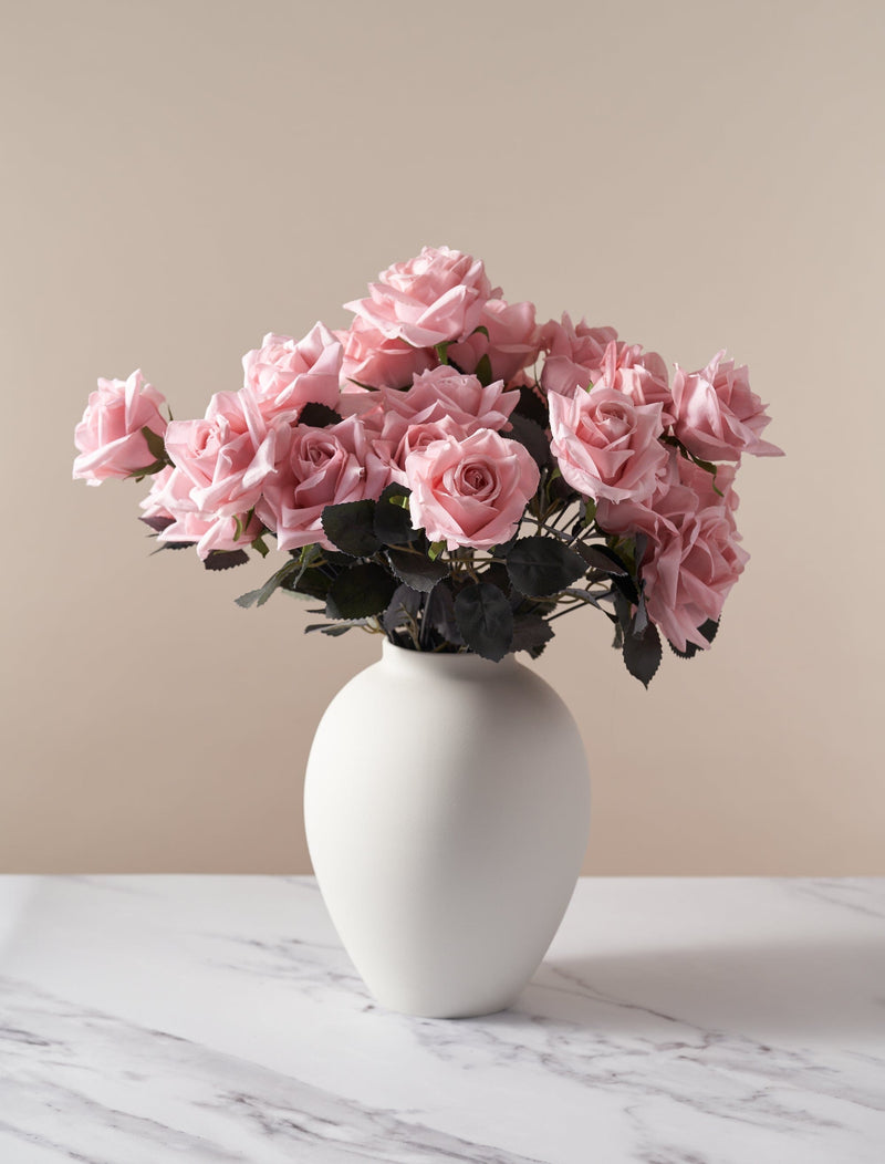 Faux Rose Bouquet - Pink (27 Rose Heads)