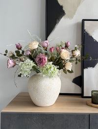 Faux Spring Arrangement - Blush Rose