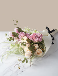 Faux Spring Arrangement - Blush Rose