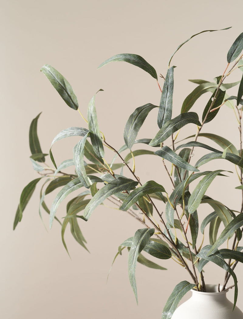 Faux Willow Eucalyptus - Green (5 Stems)