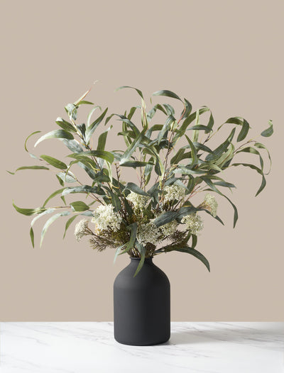 Faux Arrangement - Willow Eucalyptus & White Berry