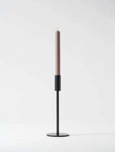 Tall Minimal Candle Holder - Black