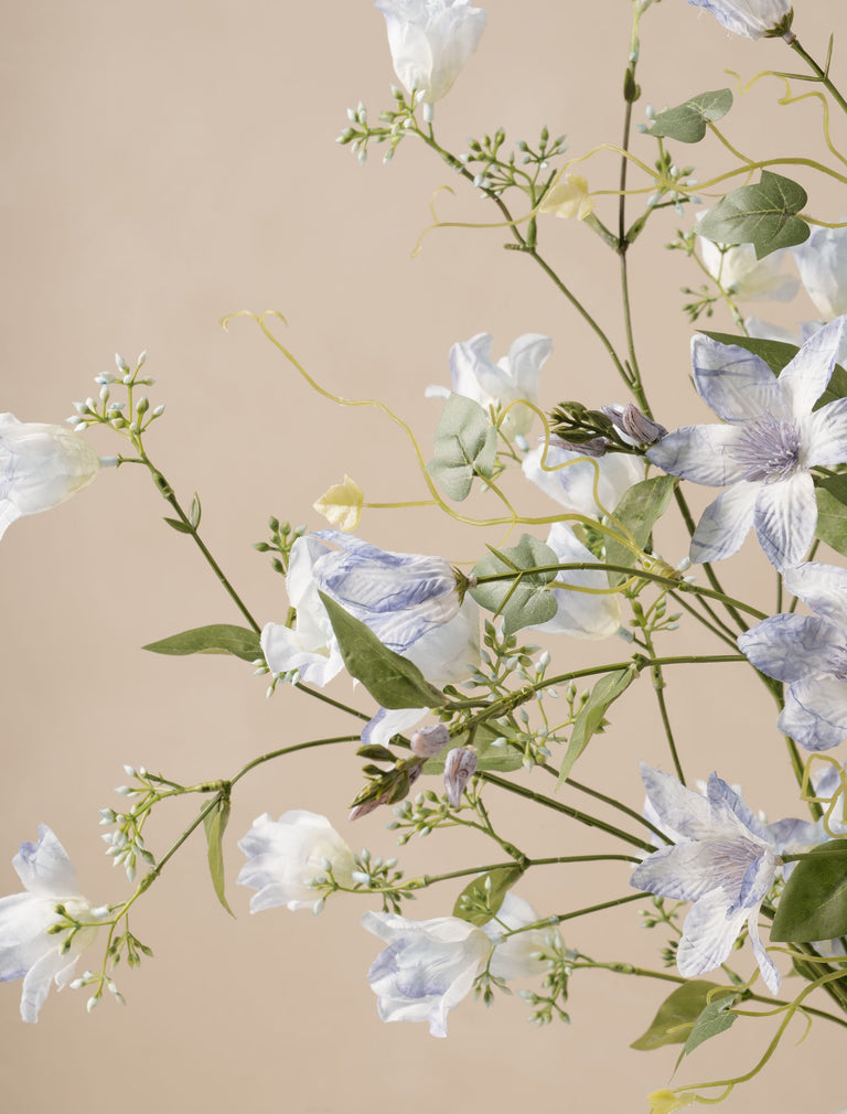 Faux Arrangement - Bell Flower & Clematis Blue