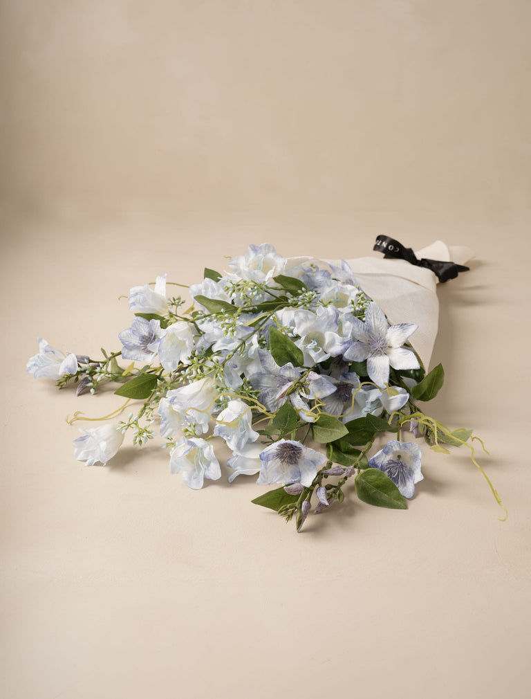 Faux Arrangement - Bell Flower & Clematis Blue