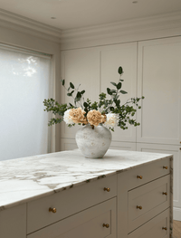 Faux Arrangement - Cream Peony & Eucalyptus