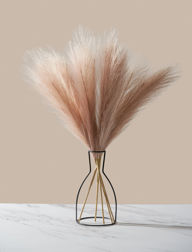 Faux Pampas Grass - Natural Rose - Limited Edition (5 Stems)