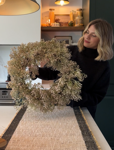 Faux Winter Wreath