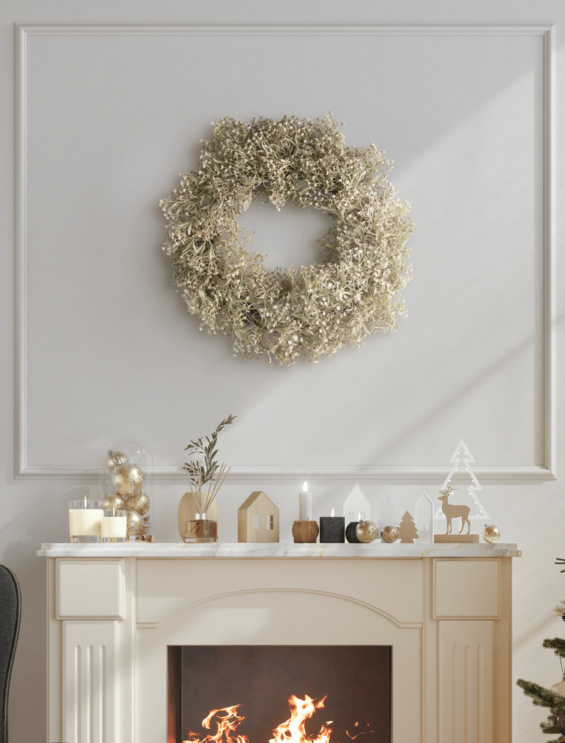 Faux Winter Wreath