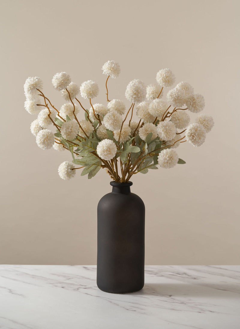 Faux Kiku Flower - White (10 Stems)