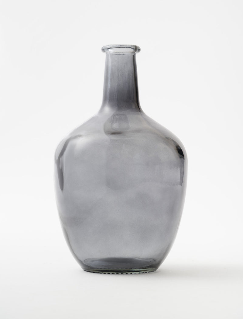 Grey Balloon Glass Vase